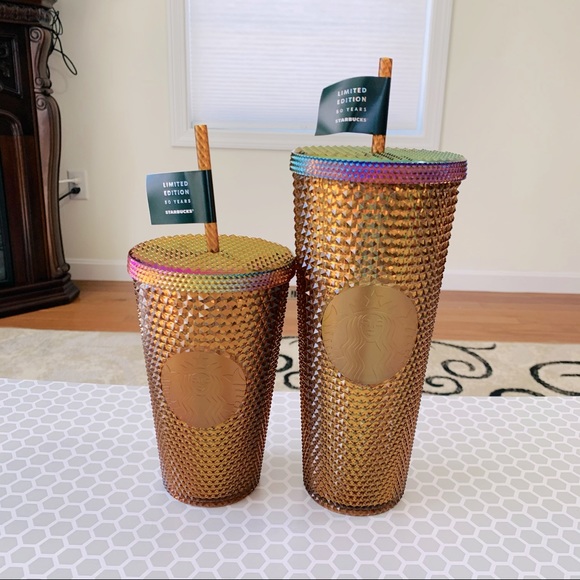 Starbucks Other - Set Starbucks Grande and VENTI Honeycomb gold